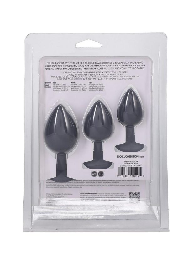 A-Play Silicone Anal Trainer Set - Gray