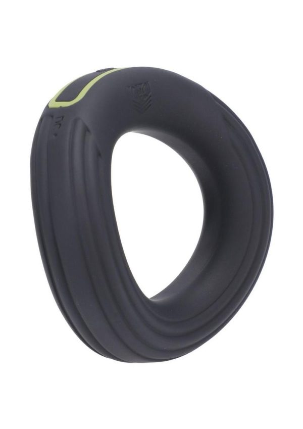Fort Troff Rev Cock Throbber Rechargeable Silicone Cock Ring - Black