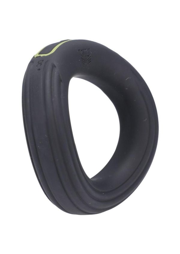 Fort Troff Rev Cock Throbber Rechargeable Silicone Cock Ring - Large - Black