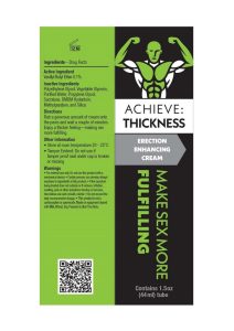 Achieve Thickness Girth Enhancement Cream 1.5oz