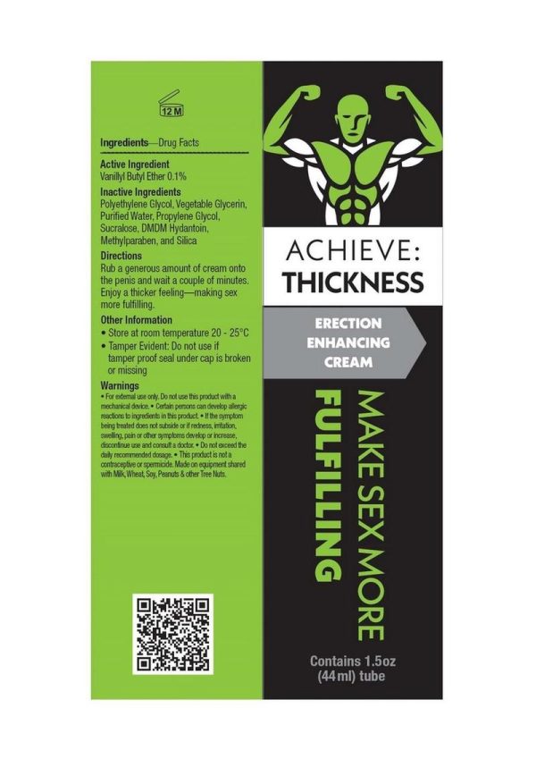 Achieve Thickness Girth Enhancement Cream 1.5oz