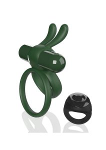 Screaming O Ohare XL Rechargeable Silicone Vibrating Cock Ring with Remote Control -  Green