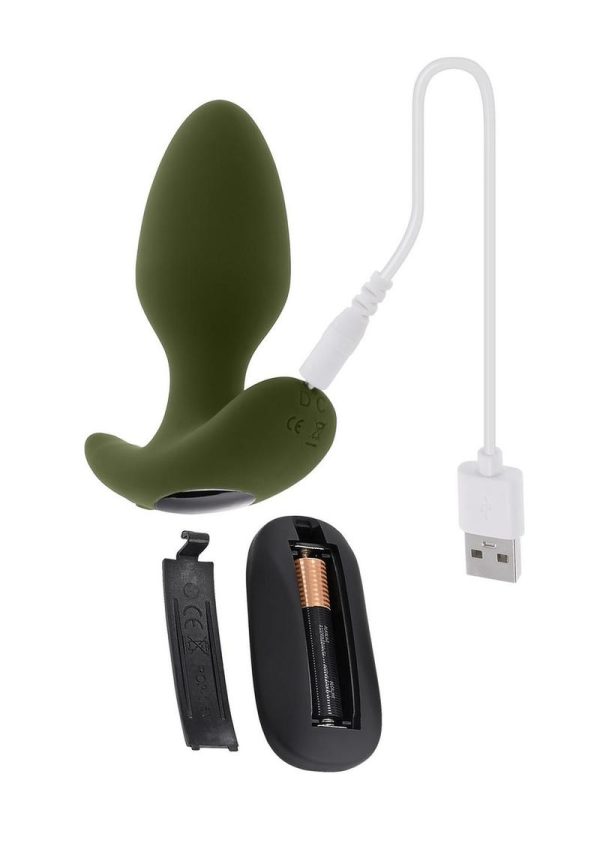 Selopa The Colonel Rechargeable Silicone Anal Plug - Green