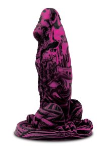 WhipSmart Dragon`s Lair Strap-On Harness Kit with Dragon Dildo 7in - Black/Purple