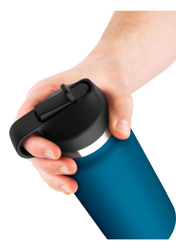 PDX Plus Fuck Flask Private Pleaser Pussy Stroker - Vanilla/Blue