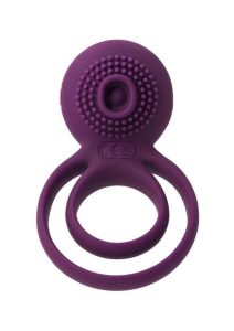 Svakom Tammy Silicone Rechargeable Clitoral Stimulator Couple`s Ring - Purple