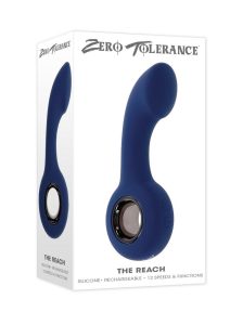 Zero Tolerance Reach Rechargeable Silicone Prostate Stimulator - Blue