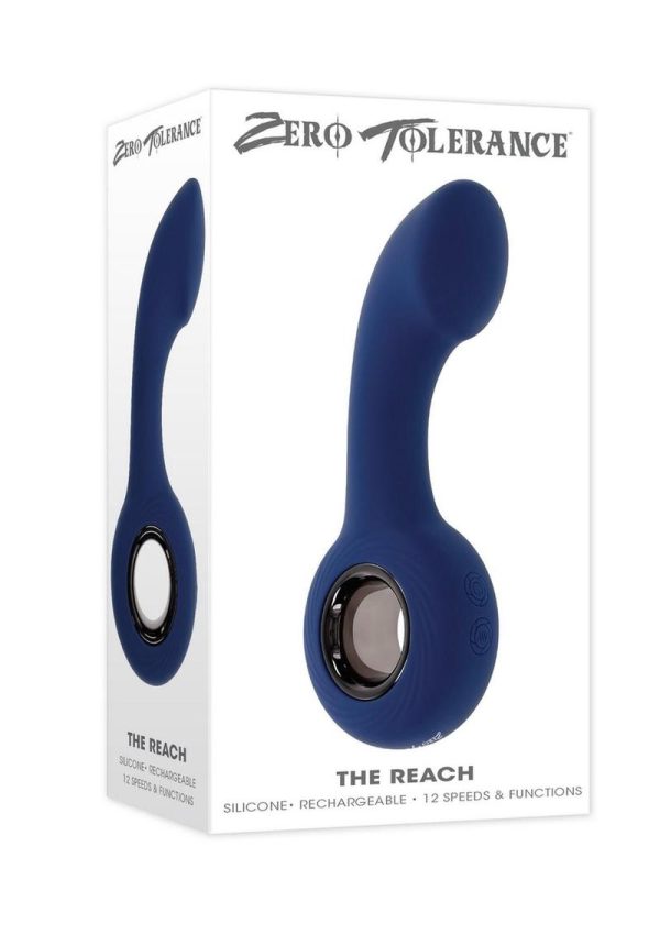 Zero Tolerance Reach Rechargeable Silicone Prostate Stimulator - Blue