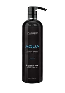 Wicked Aqua Water Based Lubricant Fragrance Free 16oz