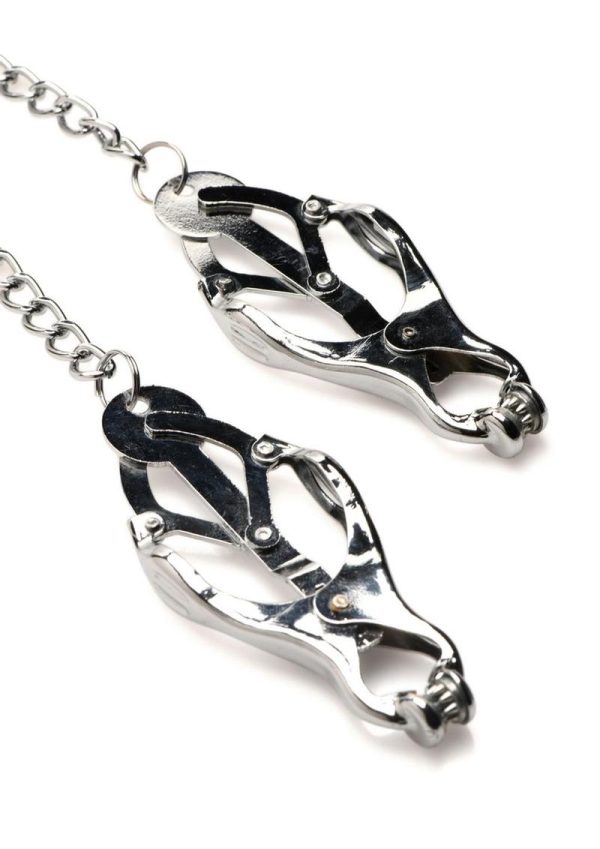 Master Series Tyrant Spiked Clover Nipple Clamps - Silver