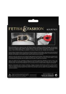 Fetish and Fashion Kourtney Silicone Ball Gag - Red/Black