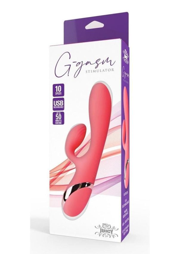Juicy G-Gasm Stimulator Rechargeable Rabbit Vibrator - Orange