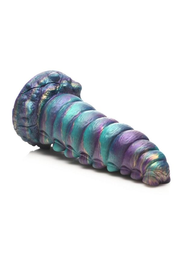 Creature Cock Chrysalis Silicone Dildo - Blue/Purple/Gold