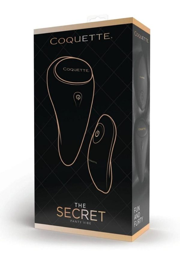 Coquette The Secret Rechargeable Panty Vibe - Black