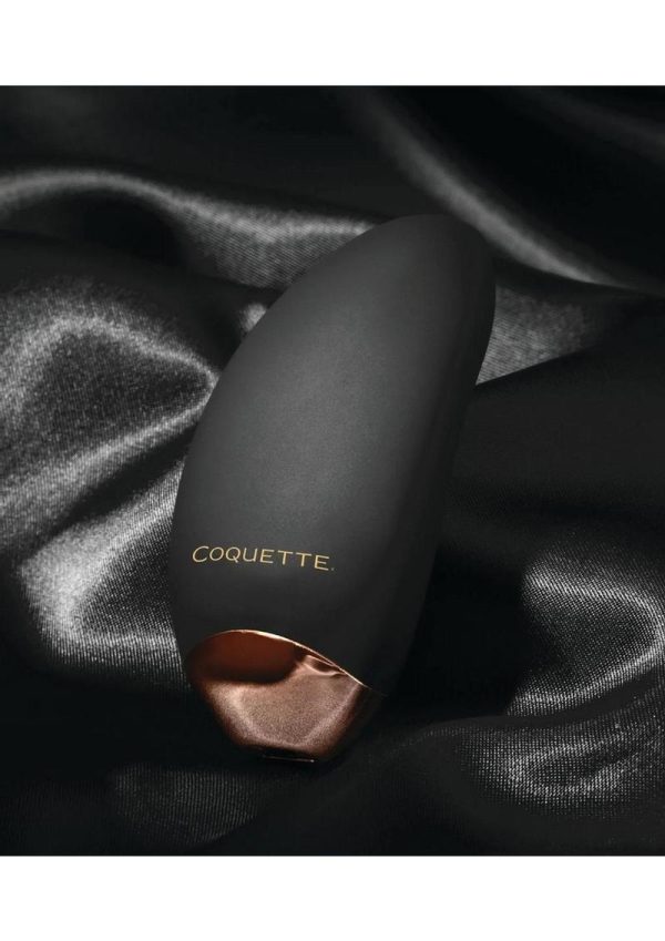 Coquette The Lay Me Down Rechargeable Silicone Massager  - Black/Gold