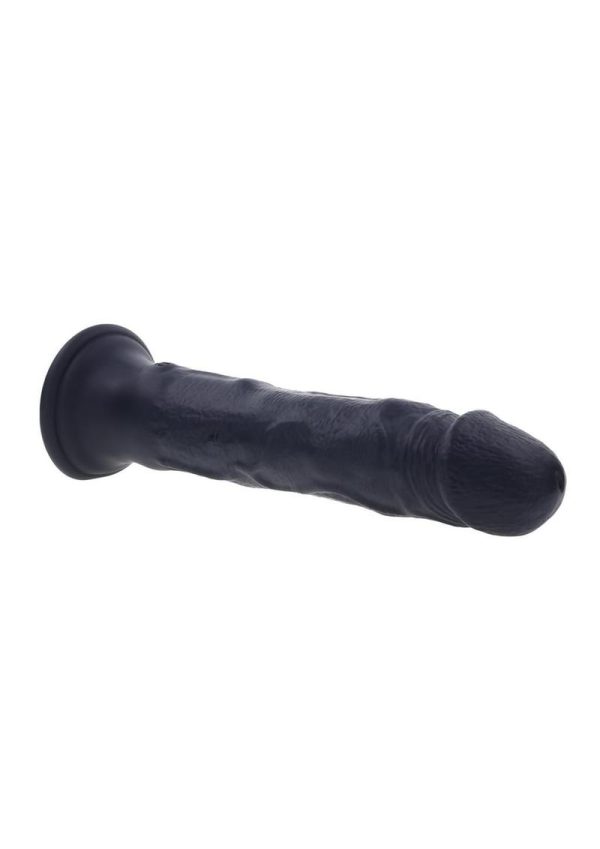 Black Thunder Rechargeable Silicone Dildo with Remote Control - Black