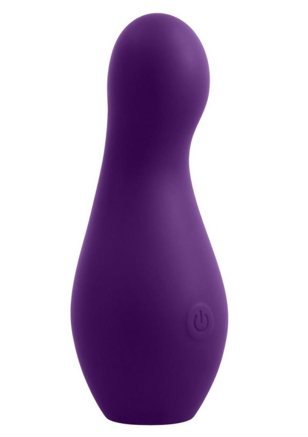Playboy The Jet Set Vibrator Rechargeable Silicone Clitoral Stimulator - Silver/Purple