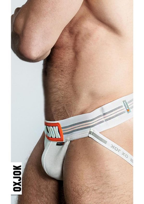 Slingjock Slider Jock Strap - White Snow - Large