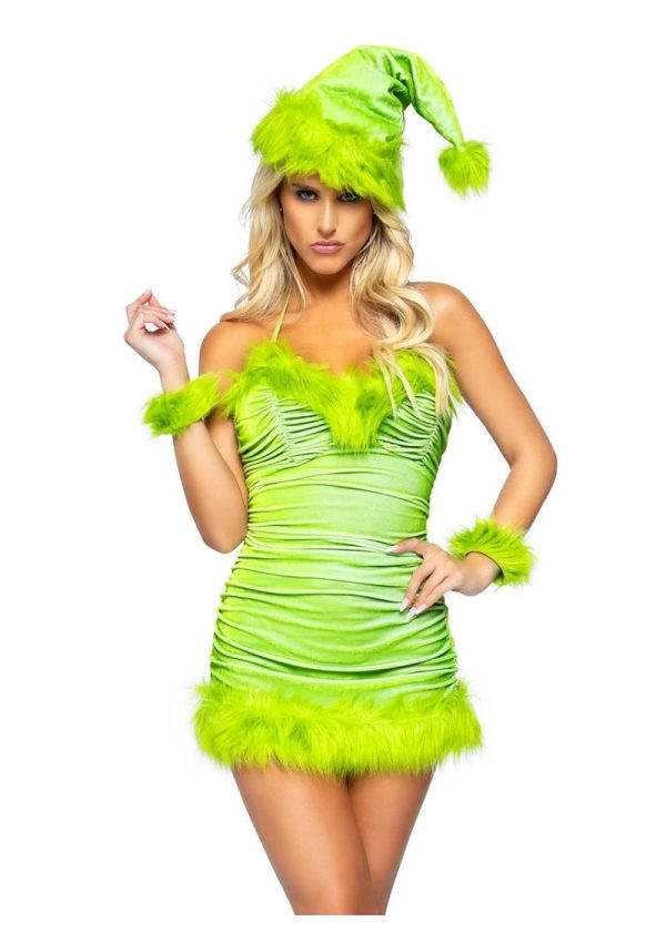 and Hat (3 Piece) - Large - Green