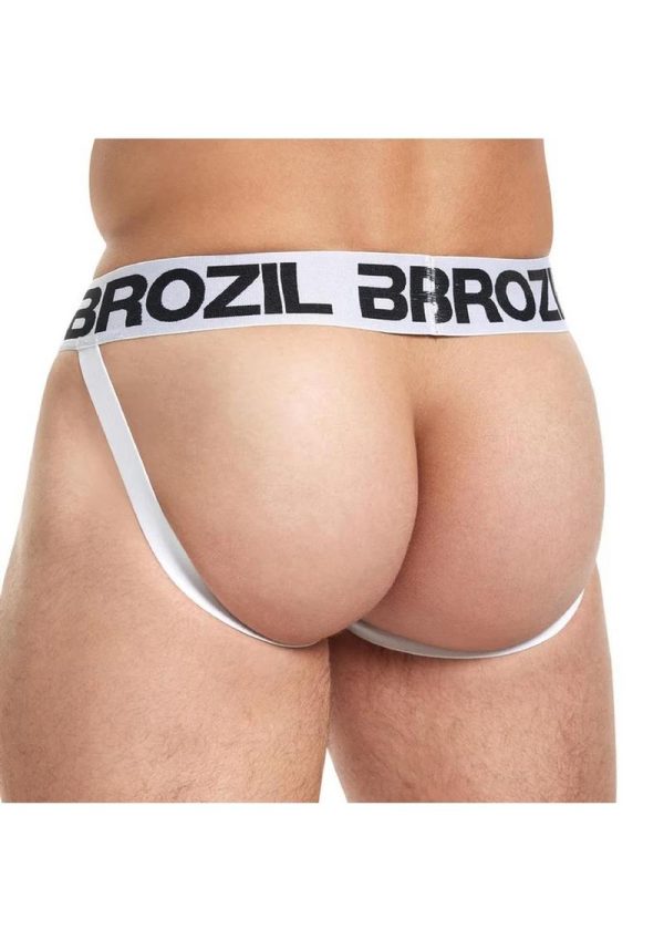 Brozil Ultra Bulge Enhancing Jockstrap - Small/Medium - White