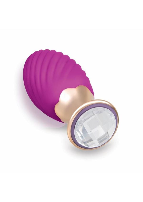 Bodywand Socialite Lola Rechargeable Silicone Vibrator - Purple/Gold