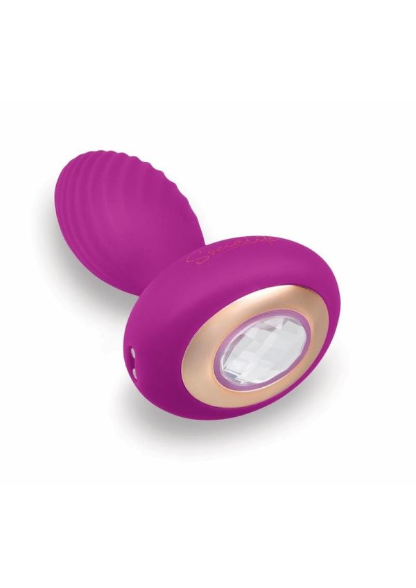 Bodywand Socialite Paradis Rechargeable Silicone Anal Plug - Purple/Gold