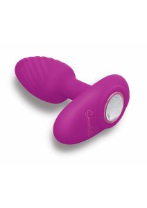 Bodywand Socialite Swag Rechargeable Silicone P-Spot Vibrator - Purple/Gold