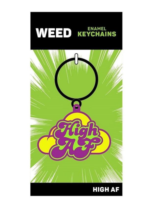 High AF Keychain - Green/Purple/Yellow