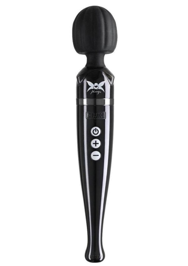 Pixey Deluxe Rechargeable Wand - Black Chrome
