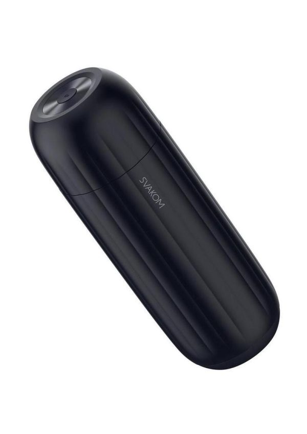 Svakom Sam Neo 2 Pro Silicone App Control Rechargeable Heating Masturbator - Navy Blue