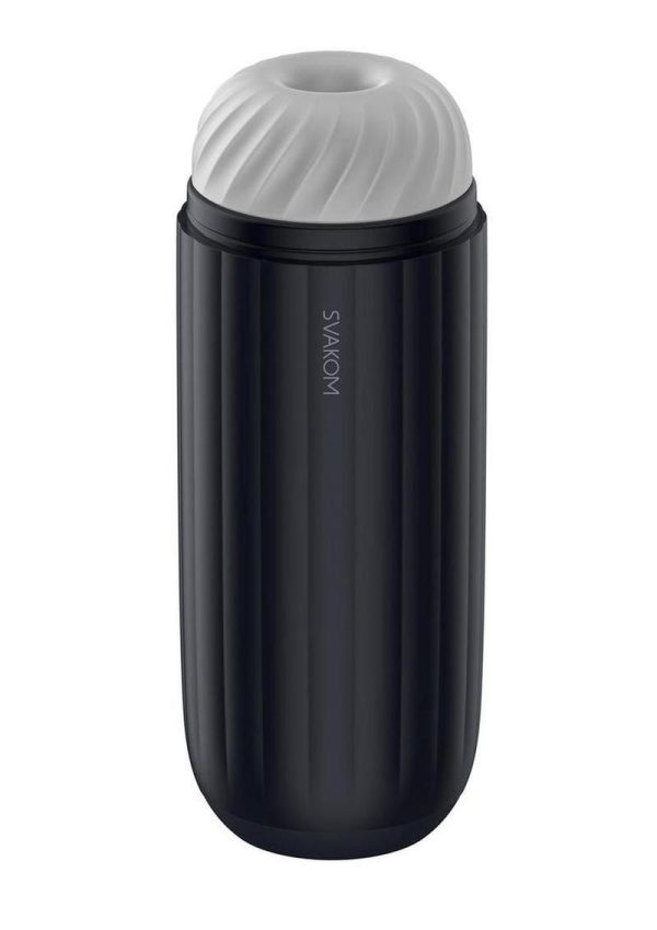 Svakom Sam Neo 2 Pro Silicone App Control Rechargeable Heating Masturbator - Navy Blue