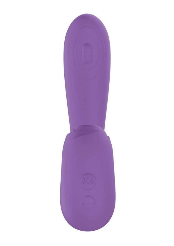 Blaze Suction Thumper Rechargeable Silicone Vibrator Clitoral Stimulator - Lavender