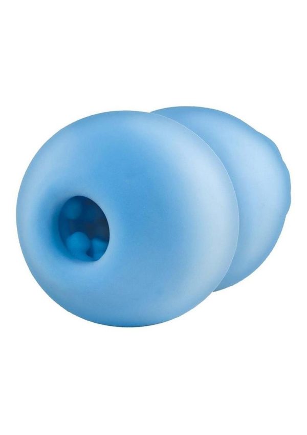 Delite Heated Rose Rechargeable Masturbator - Blue