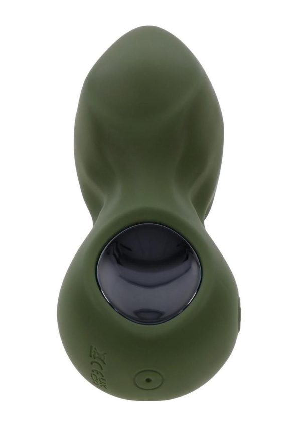 Gender X My Secret Garden Rechargeable Silicone Anal Plug with Remote Control - Green