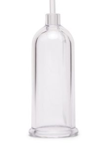 Lux Fetish Clitoral Pump with Release - Clear/Black