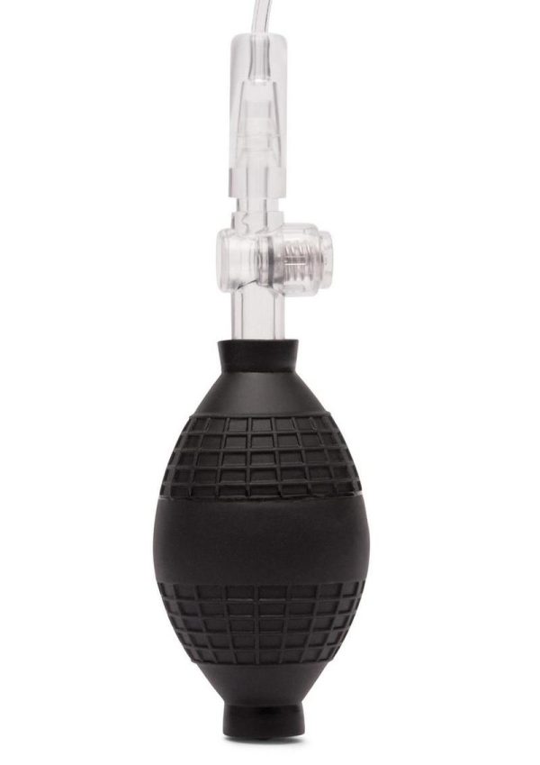 Lux Fetish Clitoral Pump with Release - Clear/Black