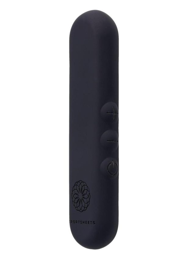 Pivot Flat Rechargeable Silicone Bullet - Black