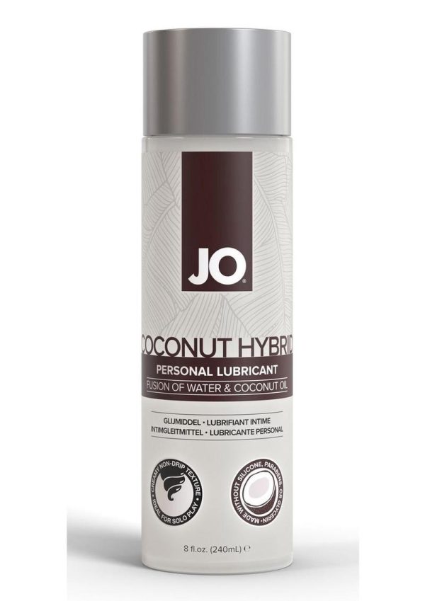 JO Coconut Hybrid Personal Lubricant 8oz, - Image 4
