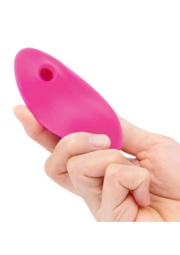 Together Toys Suck n` Go Rechargeable Silicone Clitoral Stimulator with Remote Control - Pink/White