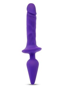 Together Toys Double Pleasure Rechargeable Silicone Couples Vibrator - Purple