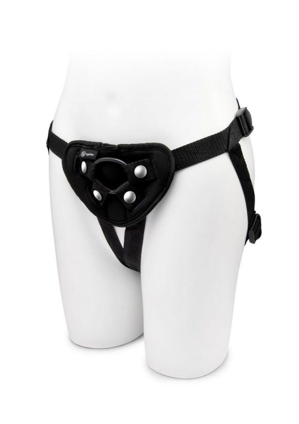 7.75in Dildos and Harness Set - Purple/Black