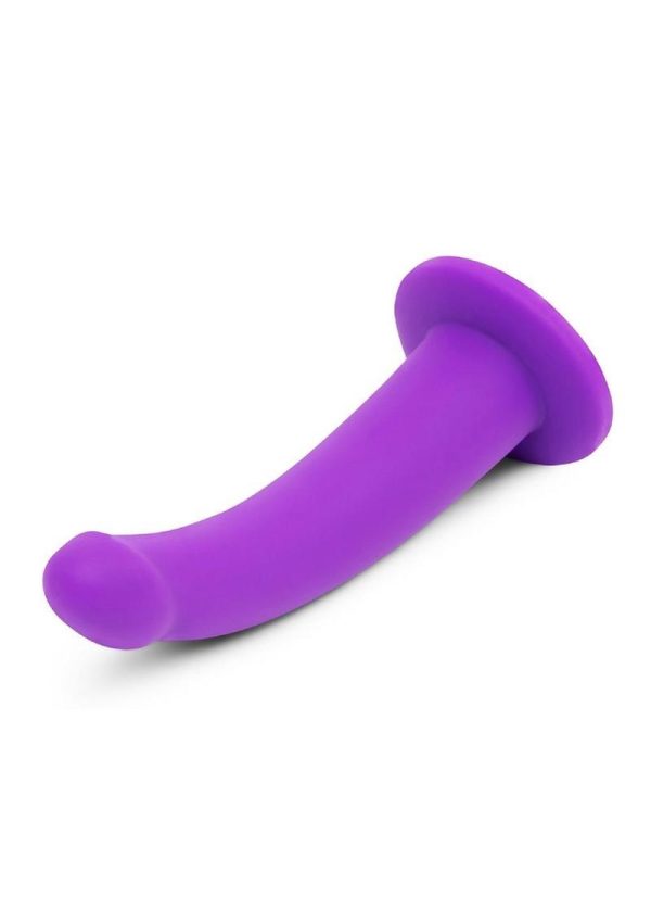 Together Toys TILT Silicone 6.5in Dildo and Harness Set - Purple/Black