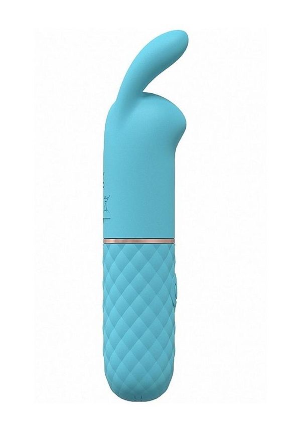LoveLine Dona Mini Rabbit Silicone Rechargeable Vibrator - Blue