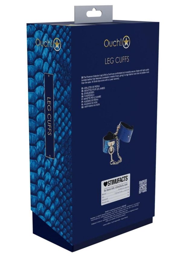 Ouch! Florence Collection Leg Cuffs - Blue