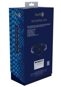 Ouch! Florence Collection Silicone Ball Gag - Blue