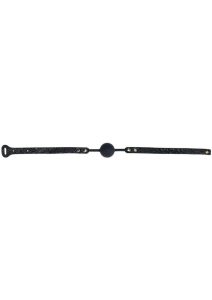 Ouch! Rome Collection Silicone Ball Gag - Black