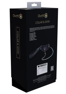 Ouch! Venice Collection Collar with Leash - Black