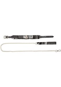 Ouch! NY Collection Collar with Leash - Black