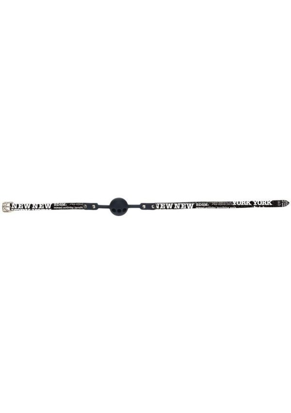 Ouch! NY Collection Silicone Ball Gag - Black