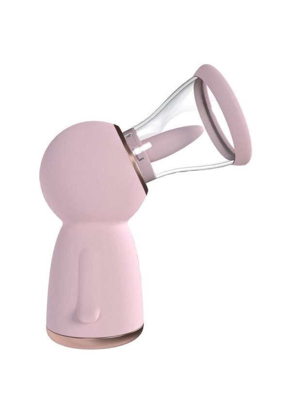 Pumped Exquisite Automatic 13 Speed Silicone Rechargeable Vulva and Breast Pump - Pink